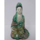 A Guanyin female figure, Qing dynasty, Kangxi style. Height 14 cm.