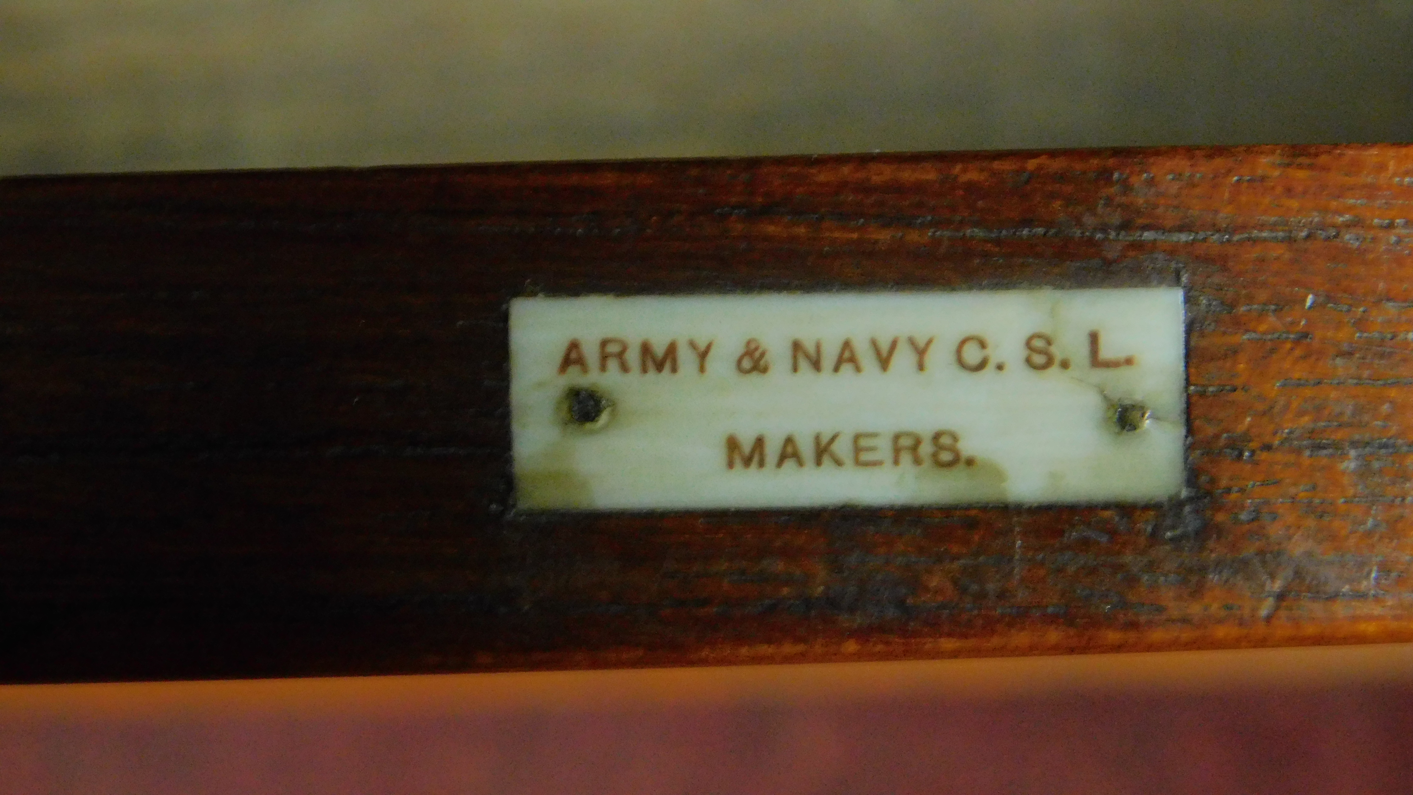 An early 19th century teak brass bound two section military campaign chest with brass inset - Image 14 of 14