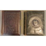 Two Victorian photograph albums. 30x24cm