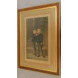 A large 19th century framed and glazed print of the young princes. 104x77cm