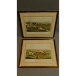 A pair of framed and glazed prints after Henry Alken. 68x55