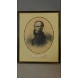A framed and glazed print, J Anstruther Thomson Esq. 52x43cm