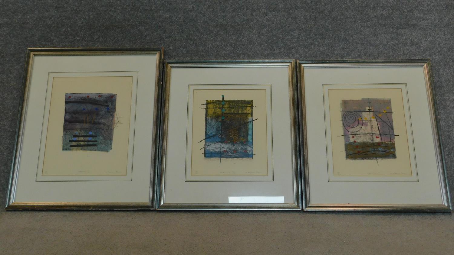 A set of three limited edition lithographs signed by the artist, graffito ll, lll and lV. 55x47cm