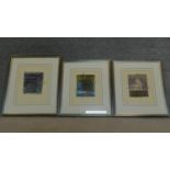 A set of three limited edition lithographs signed by the artist, graffito ll, lll and lV. 55x47cm