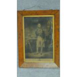 A 19th century maple framed and glazed engraving, Lord Viscount Nelson, Duke of Bronte, Engraved