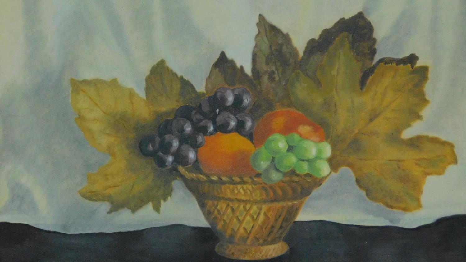 A collection of three oils on board, still life. 57x46cm - Image 2 of 5