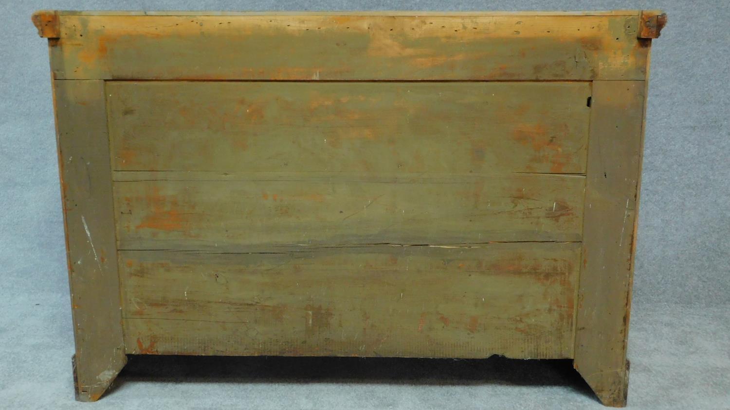 A late Victorian carved walnut sideboard fitted drawers and cupboards on bracket feet. H.94 W.137 - Image 8 of 8