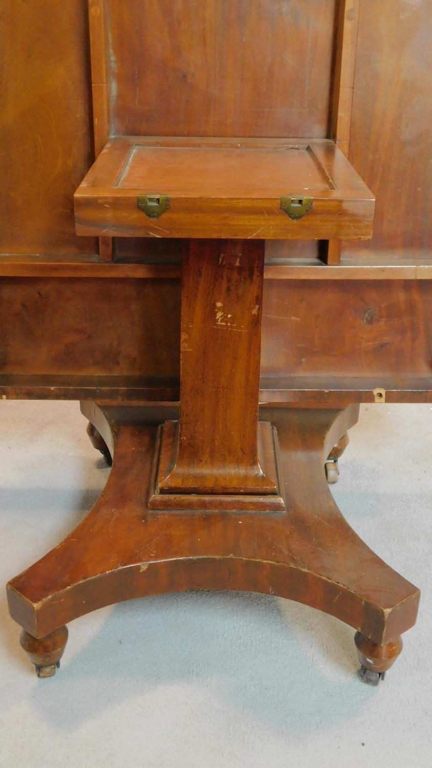 A Victorian mahogany tilt top breakfast table on platform base H.76 W.137 D.104cm - Image 6 of 6