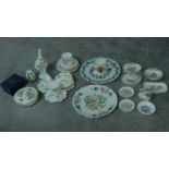 A set of porcelain items, including Wedgewood, Aynsley and Hammersly china.