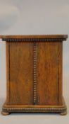 A Regency rosewood jewellery box with lift up top. H.25 W.21 D.13cm