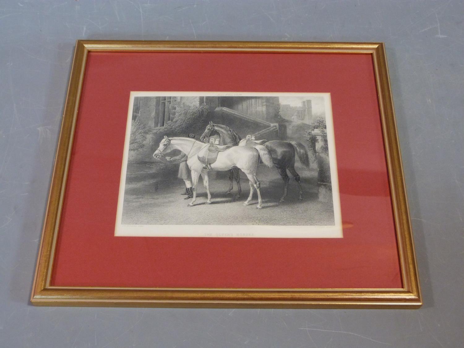 Two antique engravings, JF Herring, Pinxt. "The Queen's Horses" - Cousen, Sculpt. 26.5 x 20.5, c. - Image 2 of 7