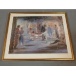 Signed framed print by Charlotte Fawley of 'The Garden'
