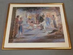 Signed framed print by Charlotte Fawley of 'The Garden'