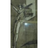 Signed limited edition lithograph by British artist and sculptor John W Mills, titled Dancer, number