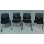 A set of four Strand-Hvass chairs for the Four Design company. H.84cm