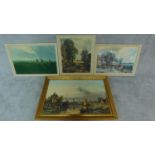 A collection of four framed photographic copies of old masters.106x74cm