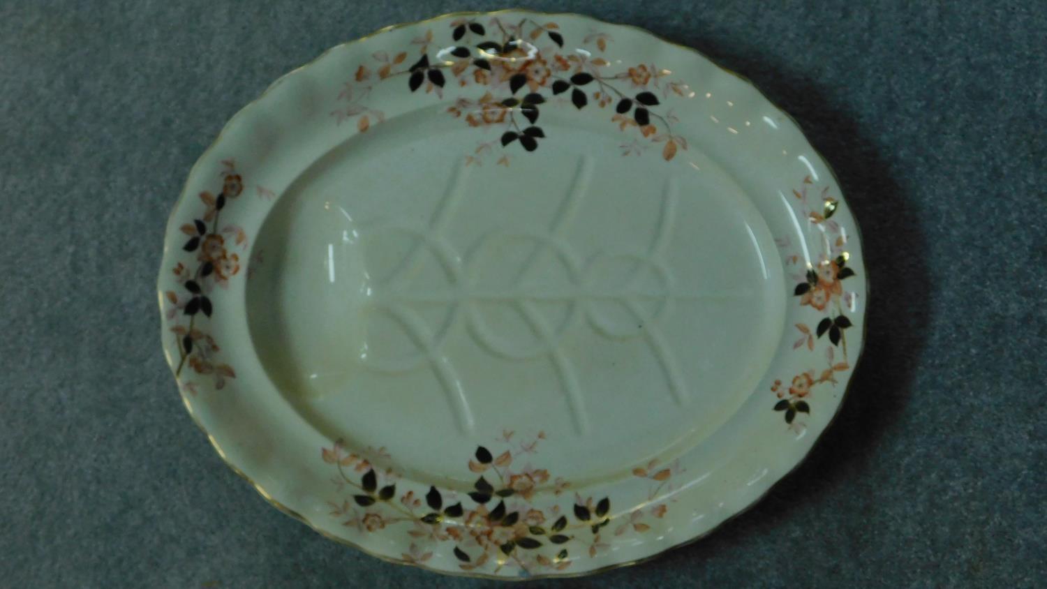 Various 19th century and later serving plates. 51x41cm (largest) - Image 6 of 11