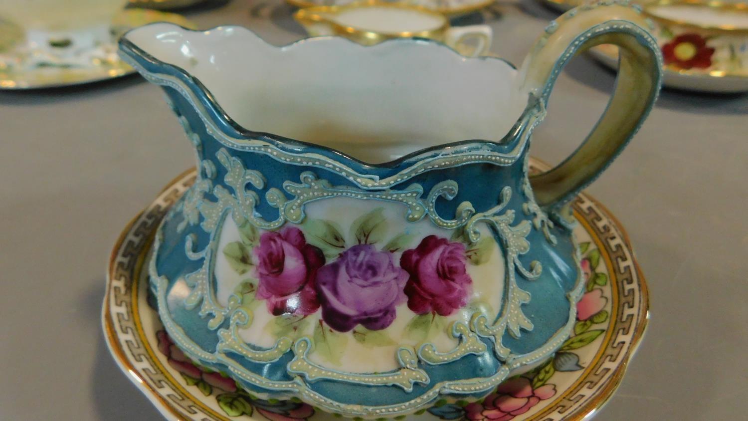 A miscellaneous collection of Victorian and later porcelain, vase, cups, saucers etc. - Image 2 of 14