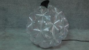 A large spherical form Tom Dixon ceiling light pendant with opaque perspex shade. 60cm
