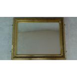 A late 19th century gilt framed wall mirror. 63x82cm