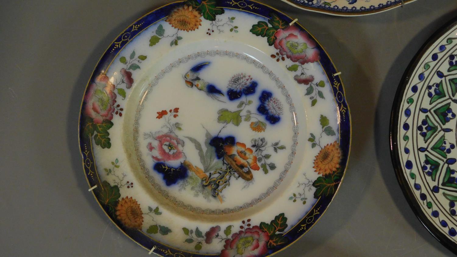 A 19th century Staffordshire ironstone tureen and cover (associated ladle) and various other - Image 6 of 18