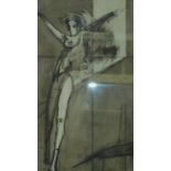 A signed limited edition lithograph by British artist and sculptor John W Mills, titled Dancer,