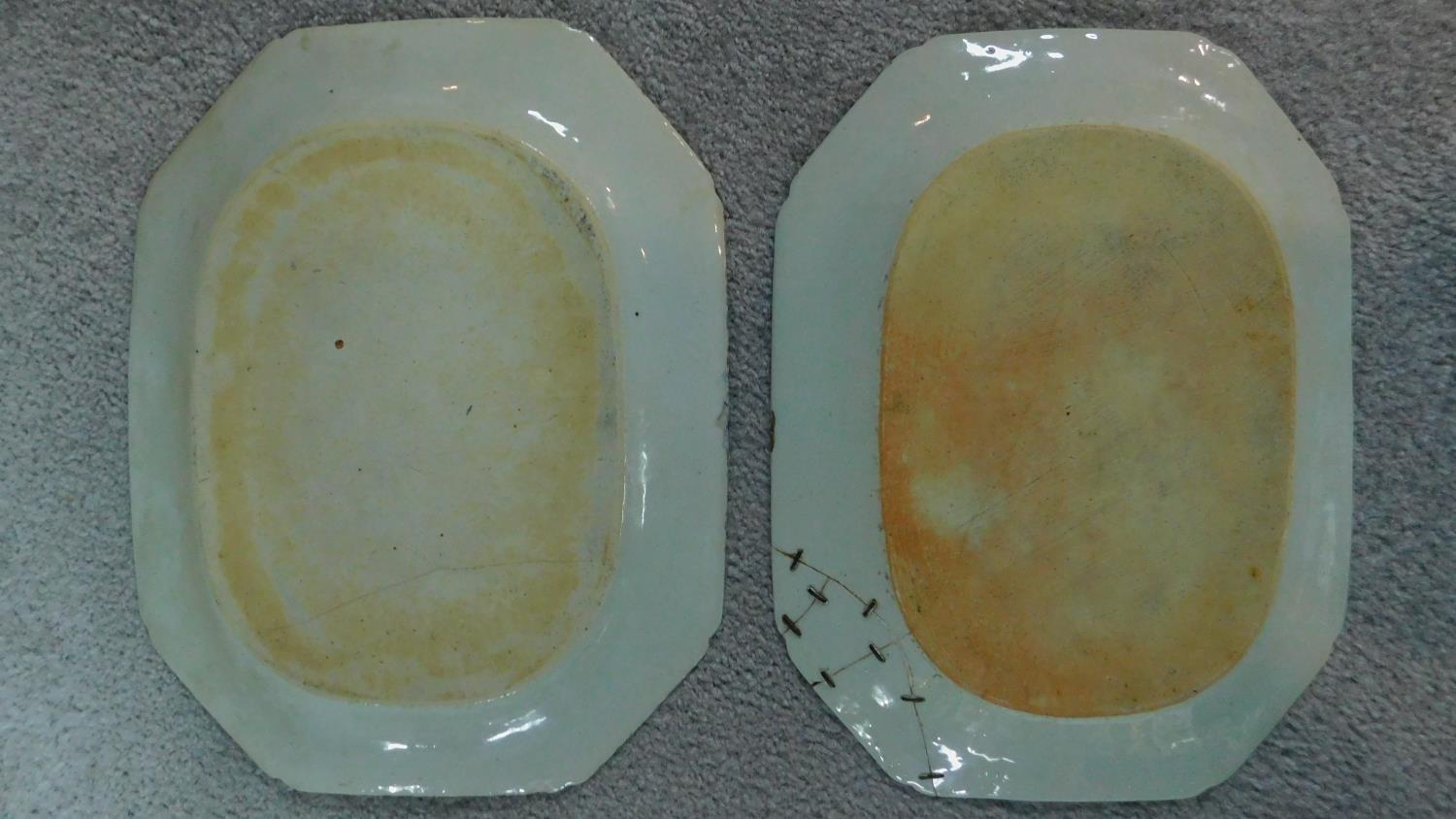 Various 19th century and later serving plates. 51x41cm (largest) - Image 7 of 11