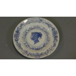 A commemorative Royal Worcester plate for the Jubilee of Queen Vitoria 27x27cm