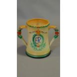 A two handled ceramic commerative mug for Edward VIII's coronation. H.17cm