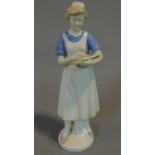 A GDR german porcelain figure of a nurse by Grafenthal H.24cm