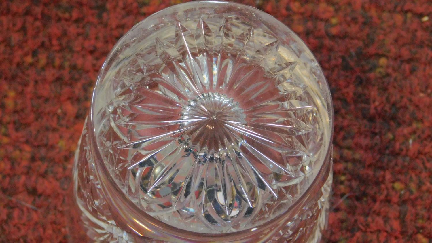 A set of six hand cut crystal glasses by Webb. Three port glasses and three whisky glasses. H.12.5cm - Image 5 of 12