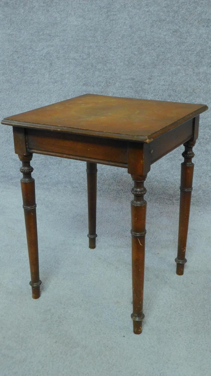 A pair of mahogany side tables and a Georgian style tripod table. H.56cm (tallest) - Image 5 of 8