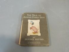 1st edition The Tale of Jemima Puddle-Duck by Beatrix Potter. Hardback.