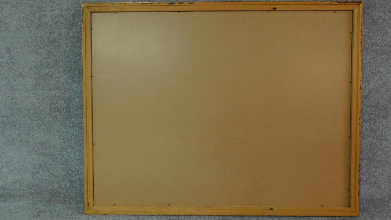 A rectangular gilt framed mirror with bevelled plate. 84x109 - Image 4 of 4