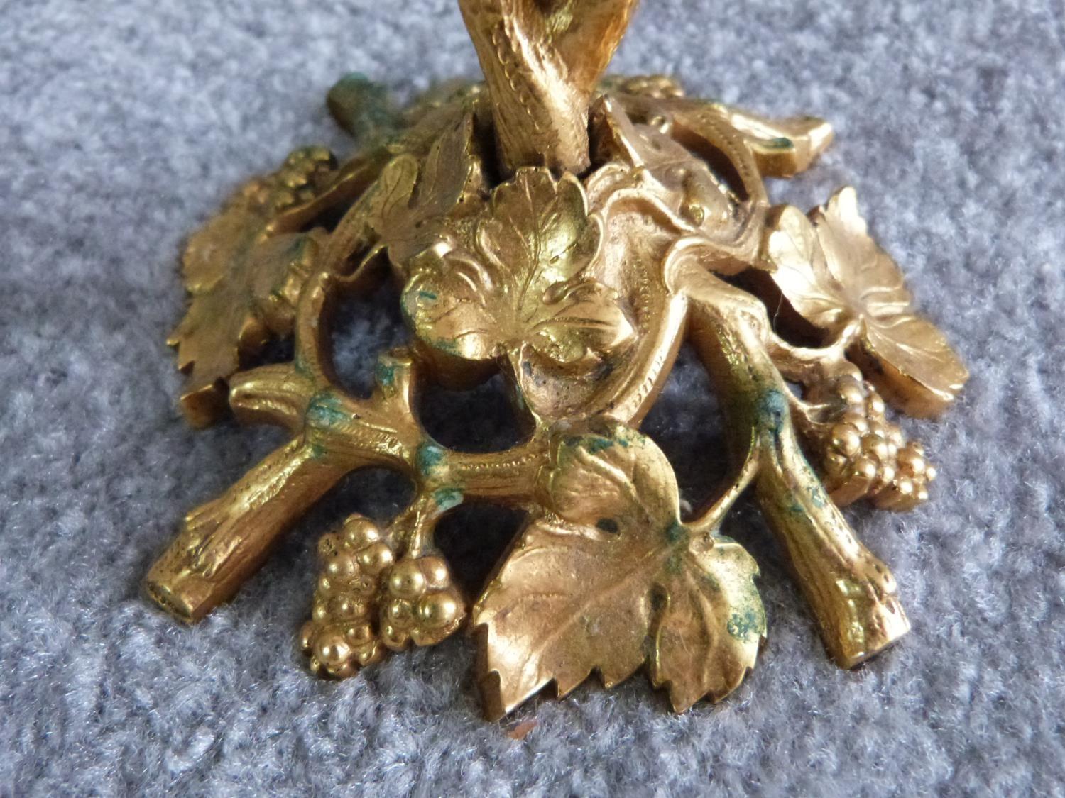 A collection of vintage brass items, including a brass butterfly with oyster shell wings, an - Image 8 of 12