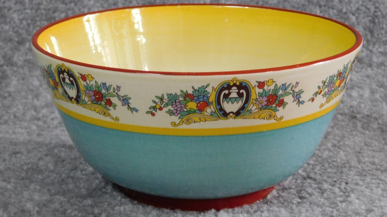 A Royal Staffordshire pottery honeyglaze bowl, A J Wilkinson Ltd. 9x18.5cm