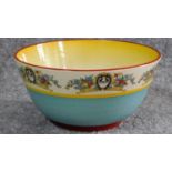 A Royal Staffordshire pottery honeyglaze bowl, A J Wilkinson Ltd. 9x18.5cm