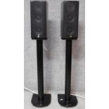 A pair of speakers together with their stands by M & K sound, MK sound LCR950. H.83cm (stands)