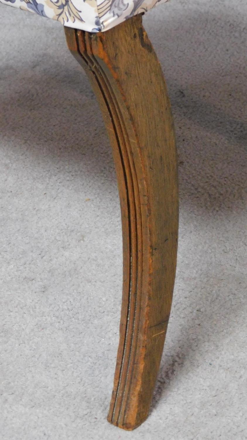 A pair of Regency mahogany dining chairs with rope twist backs and sabre supports. H.84cm - Image 5 of 9