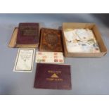 A collection of British and worldwide stamps, including two hardback albums, a flipbook and a