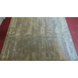 A custom made 'Brute street' carpet in sage 358x280cm