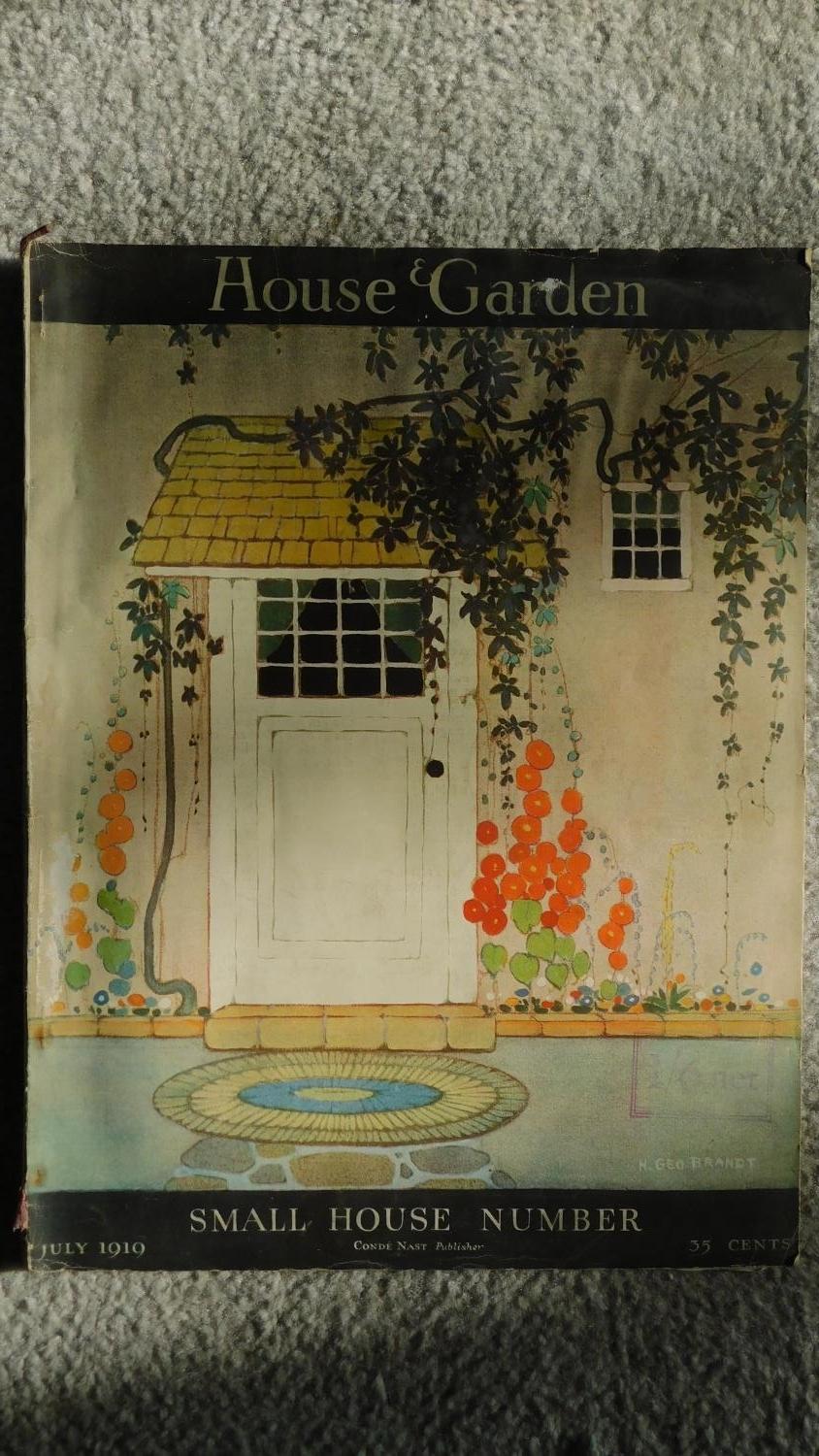 Two late early Art Deco House Garden magazines together with a framed and glazed print. 33x25cm ( - Image 6 of 12