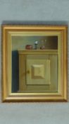 A gilt framed oil on board still life. Signed Jan Palmu, 1993. 62x54cm