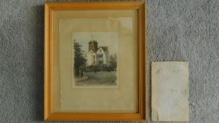 A framed and glazed pastel drawing titled 'Cannonbury Tower' and signed by Jawaa, together with a