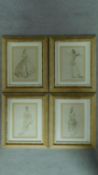 Four framed and glazed lithographic prints of various human form by Sir William Russel Flint.