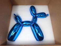 After Jeff Koons Balloon Dog blue. Limited Edition released by Editions Studio. Cold cast resin. New