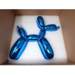 After Jeff Koons Balloon Dog blue. Limited Edition released by Editions Studio. Cold cast resin. New