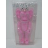 KAWS BFF pink. MoMA exclusive in original packaging. Painted Cast Vinyl. 33 × 12.7 × 7.6 cm.