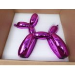 After Jeff Koons Balloon Dog pink. Limited Edition released by Editions Studio. Cold cast resin. New