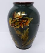 PAW ceramic glazed vase by Czech ceramicsts Paul and Anna Wranitzky 752, three initials PAW